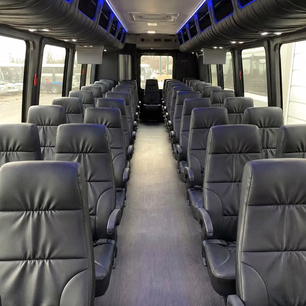 28 passenger minibus inside