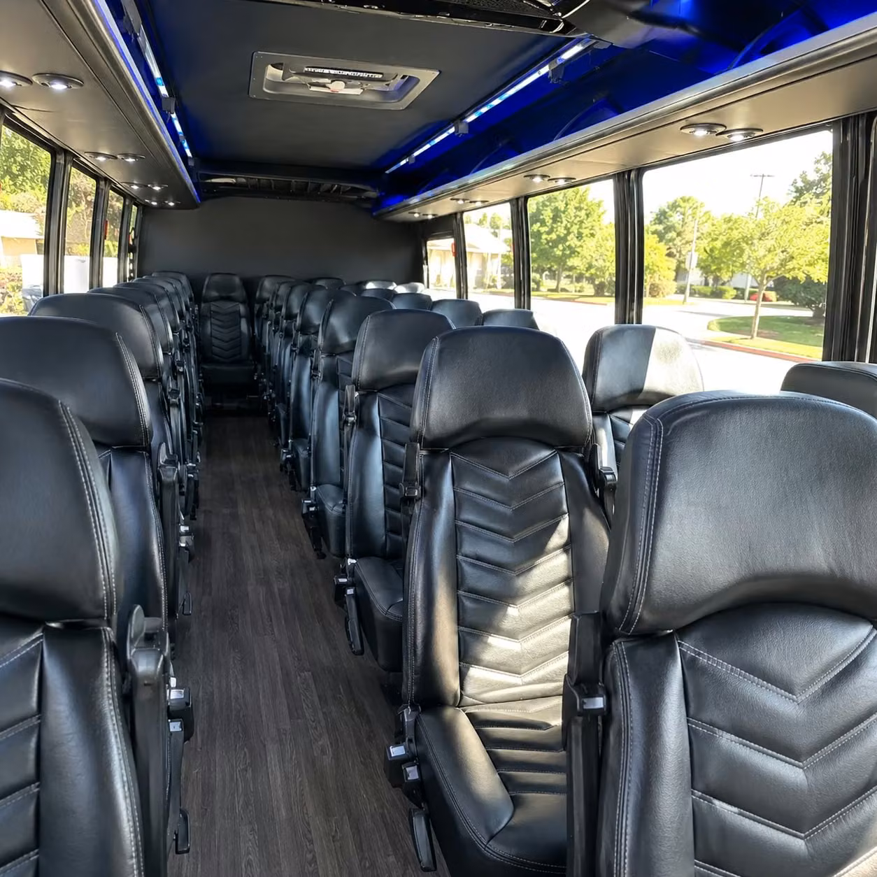 28 passenger minibus interior