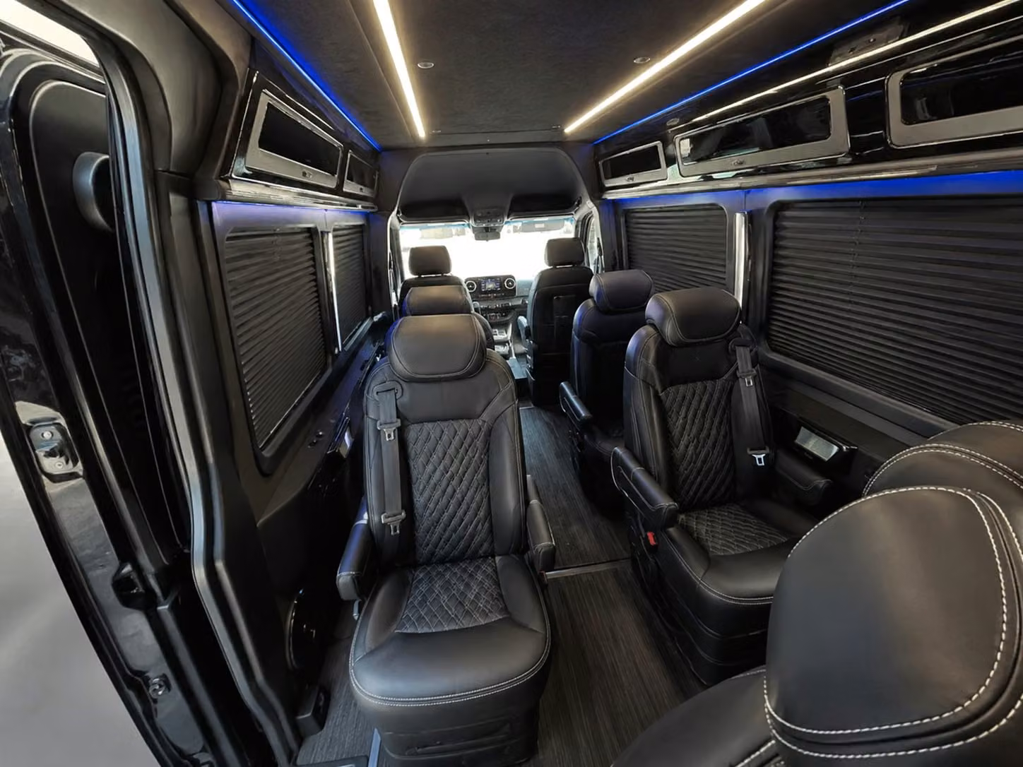 sprinter van with driver inside